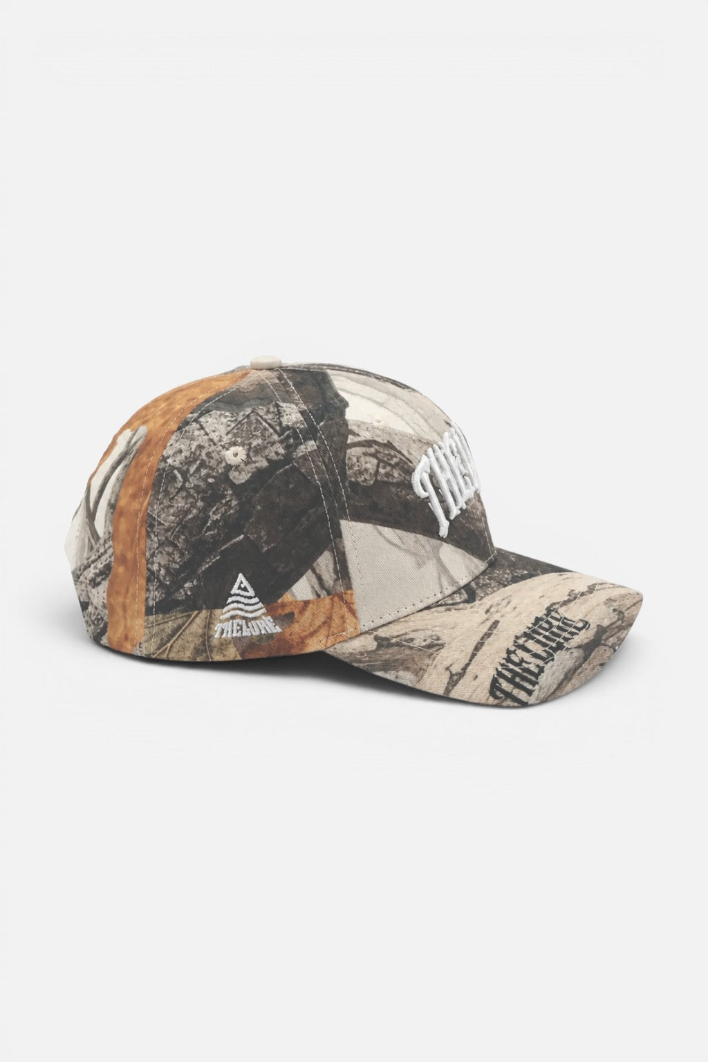 thelureclothing Camo Tree Baseball Cap aus Baumwolle mit 3D-Stickerei und individuellem Tarnmuster in Erdtönen