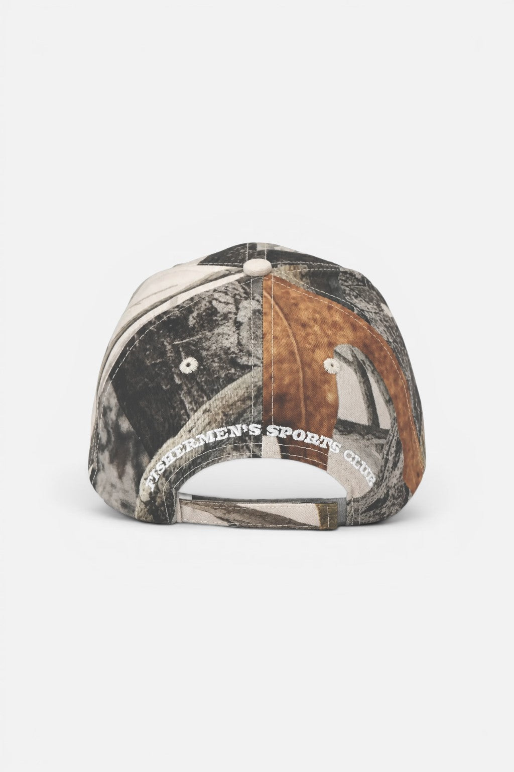 thelureclothing Camo Tree Baseball Cap mit Fishermen's Sports Club Stickerei auf der Rückseite und verstellbarem Strap